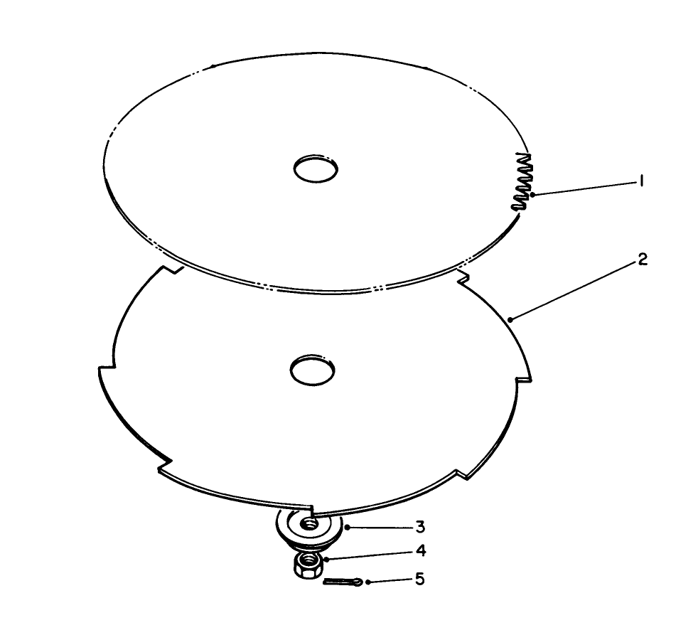 Saw Blade And Brush Blade (Optional) Diagram and Parts List for 51645 6000001 - 6999999 Toro Trimmer