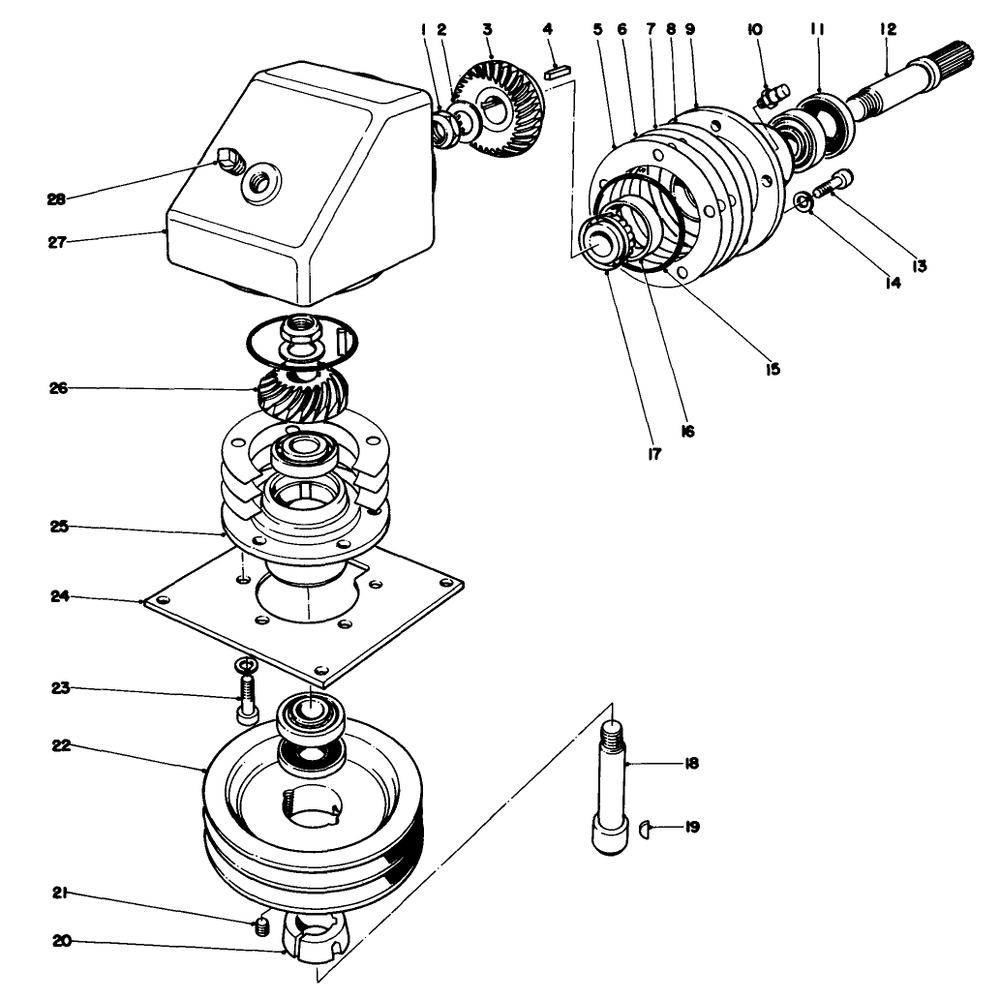 Lubricationequipment Diagram and Parts List for 74212 (991001-999999)(1999) Toro Lawn Mower