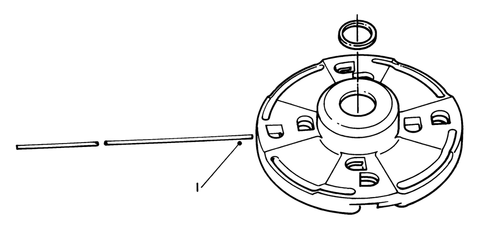 Fixed Line Head No. 46-2810 (Optional) Diagram and Parts List for 51645 5000001 - 5999999 Toro Trimmer