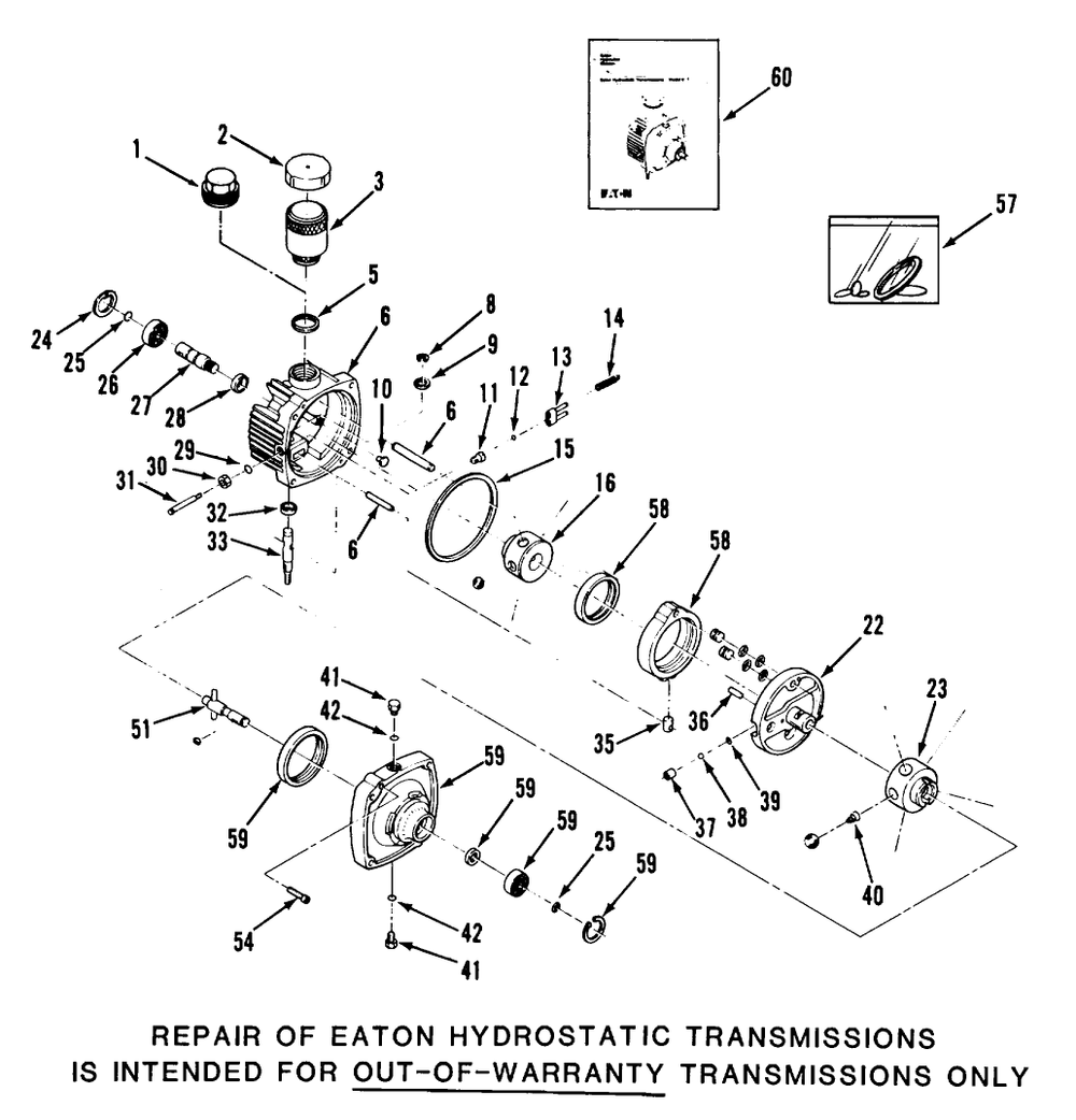 Section 4-Transmission Drive Diagram and Parts List for Z1-24OE01  Toro Lawn Tractor