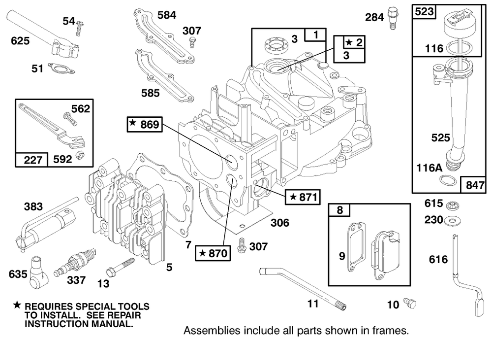 Engine Briggs & Stratton Model 12f802-1767-E1 Diagram and Parts List for 20914 9900001 - 9999999 Toro Lawn Mower