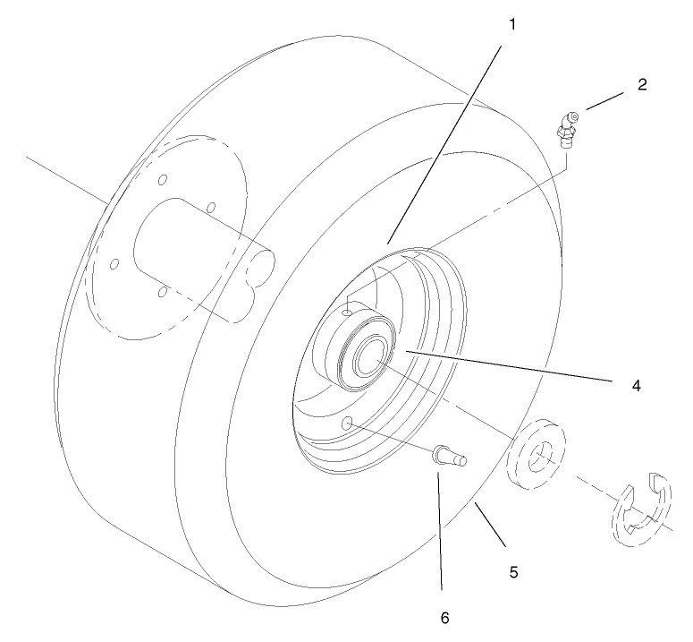Wheel And Tire Asm Diagram and Parts List for 30183 990001 - 999999 Toro Lawn Tractor Accessories