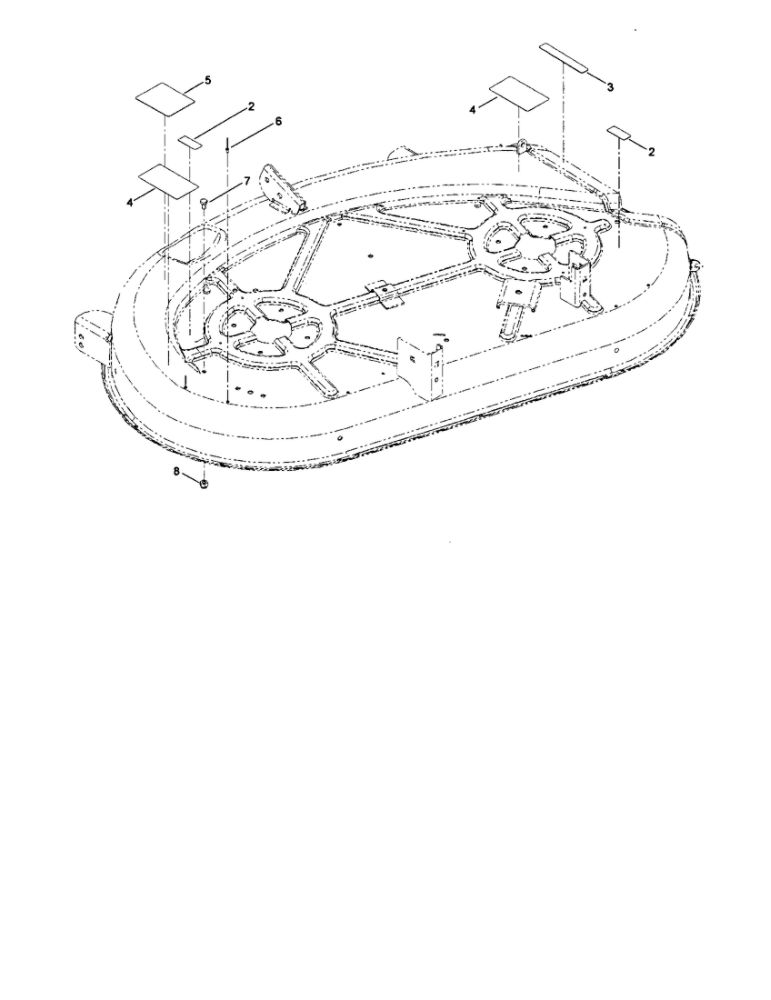 42 Inch Deck Assembly 2 Diagram and Parts List for 74360 310000001 AND UP Toro Lawn Mower