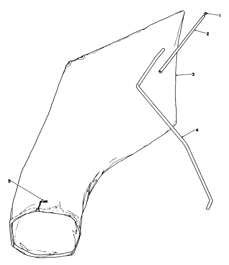 Giant Bagging Kit No. 29-9750 (Optional) Diagram and Parts List for 16400 2000001 - 2999999 Toro Lawn Mower