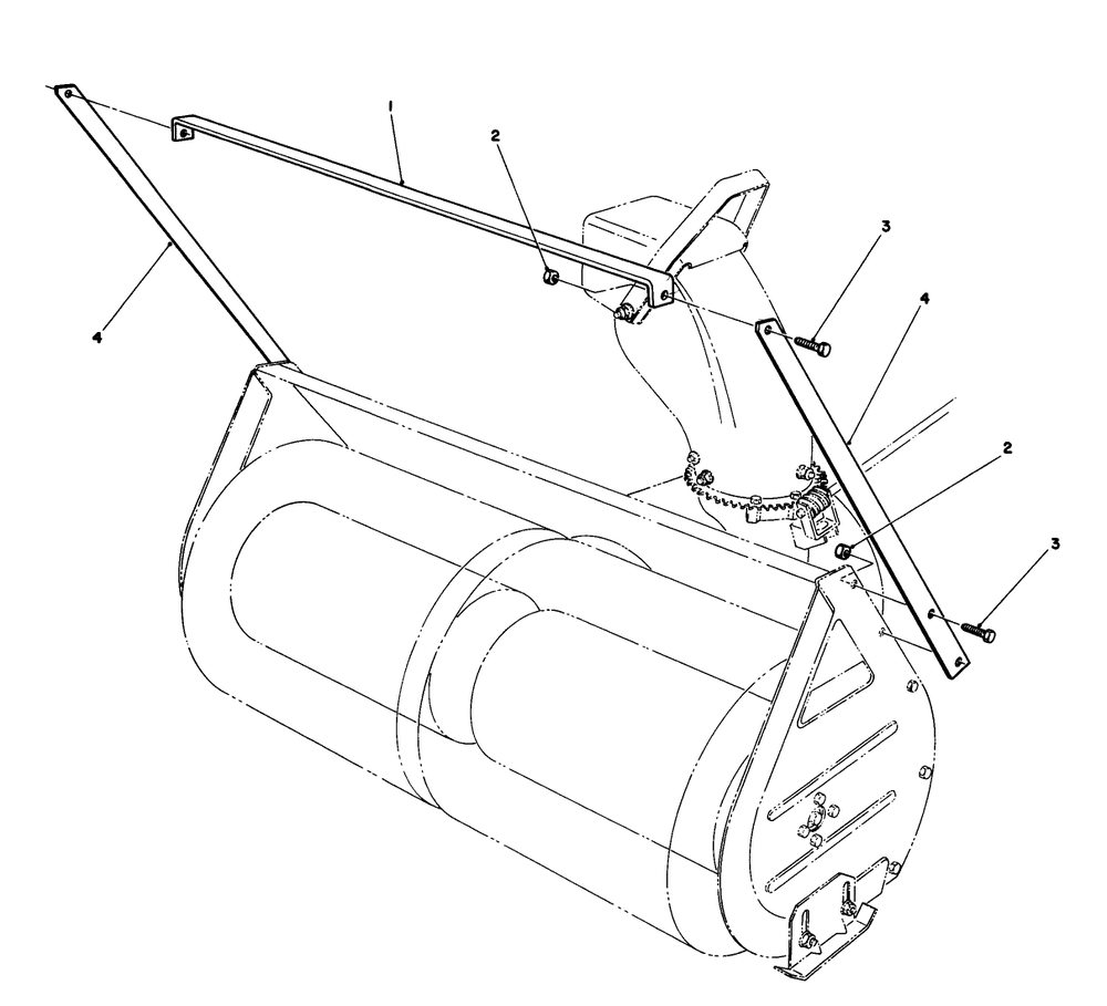 Drift Breaker Assembly No. 20-0650 (Optional) Diagram and Parts List for 57300 4000001 - 4999999 Toro Lawn Tractor