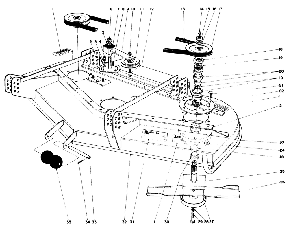 Cutting Unit Model No. 30560 Diagram and Parts List for 30775 200001 - 299999 Toro Lawn Tractor