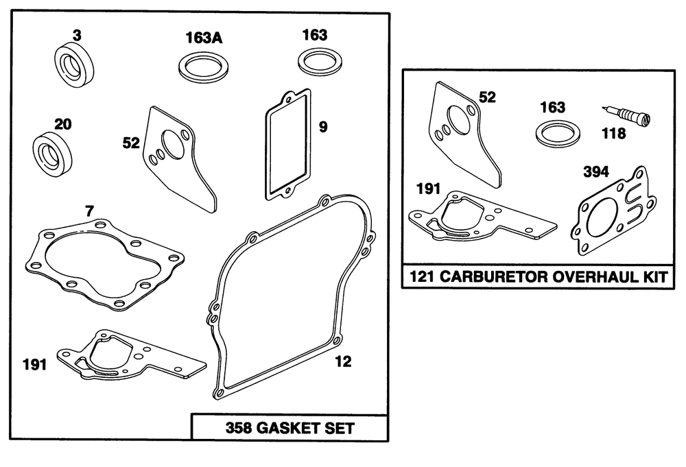 Engine Briggs & Stratton Model 135202-0263-01 Diagram and Parts List for 62924 6900001 - 6999999 Toro Leaf Blower / Vacuum