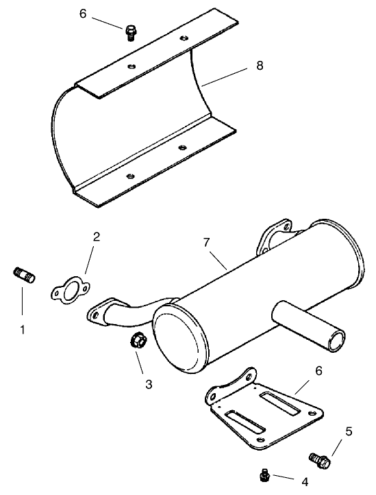 Group 11-Exhaust (Ch25s 68606 Kohler) Diagram and Parts List for 74205 990001 - 999999 Toro Lawn Tractor