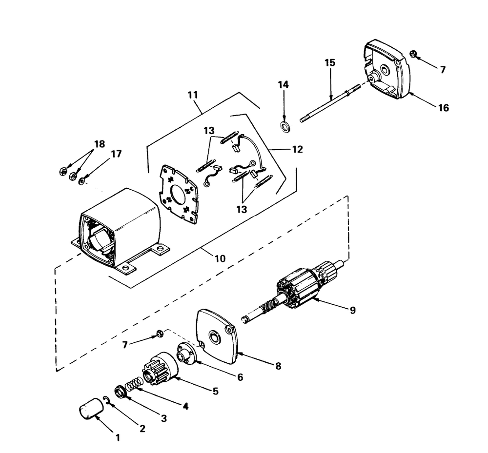 12 Volt Electric Starter No.33606 Diagram and Parts List for 56033 5000001 - 5999999 Toro Lawn Tractor