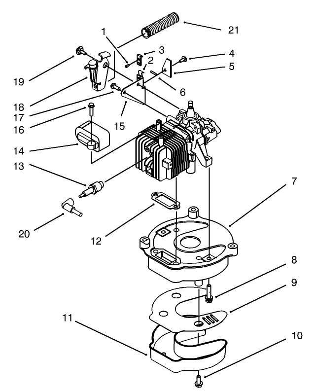 Brake And Muffler Assembly (Model No. 20442 Only) Diagram and Parts List for 20444 5900001 - 5999999 Toro Lawn Mower