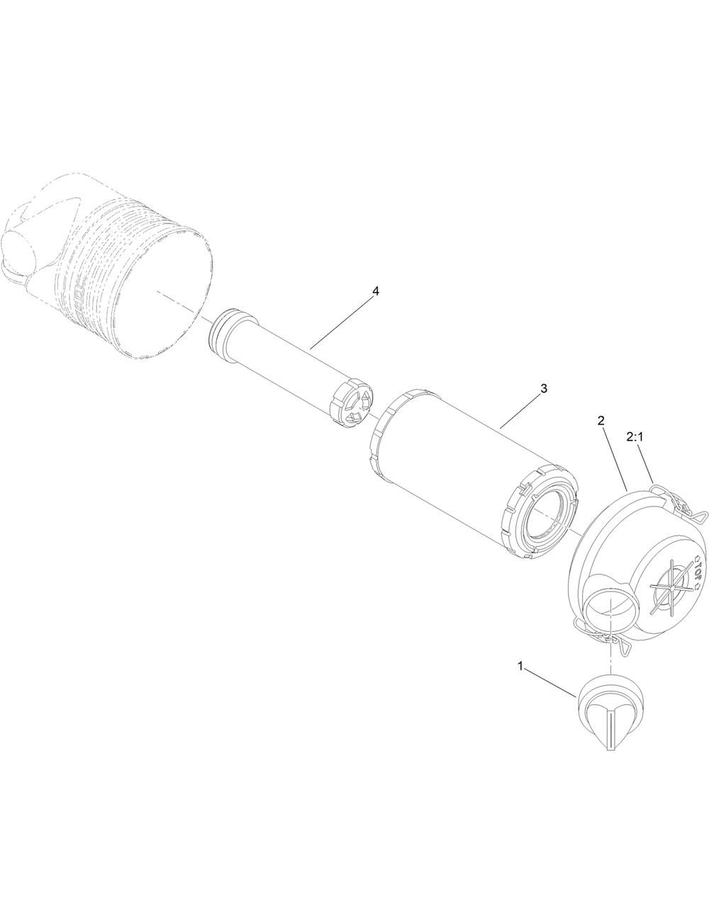 Air Cleaner Assembly No. 117-9989 Diagram and Parts List for 22352 412900000 - 999999999 Toro Lawn Tractor Accessories