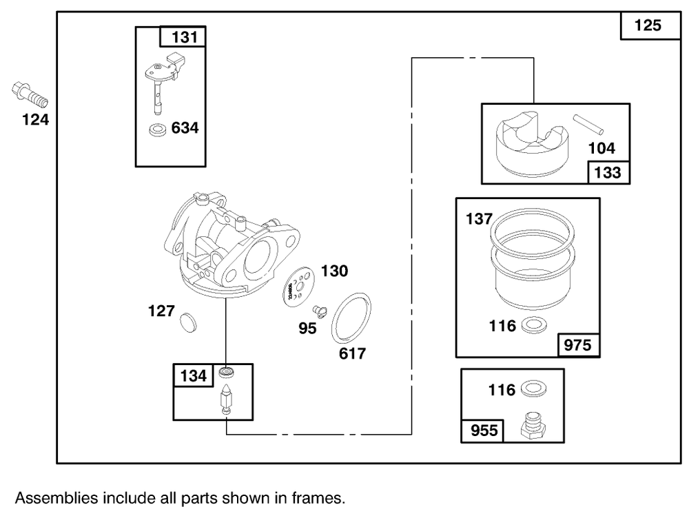 Engine Briggs & Stratton Model 12u802-0639-01 Diagram and Parts List for 20712 7900001 - 7999999 Toro Lawn Mower