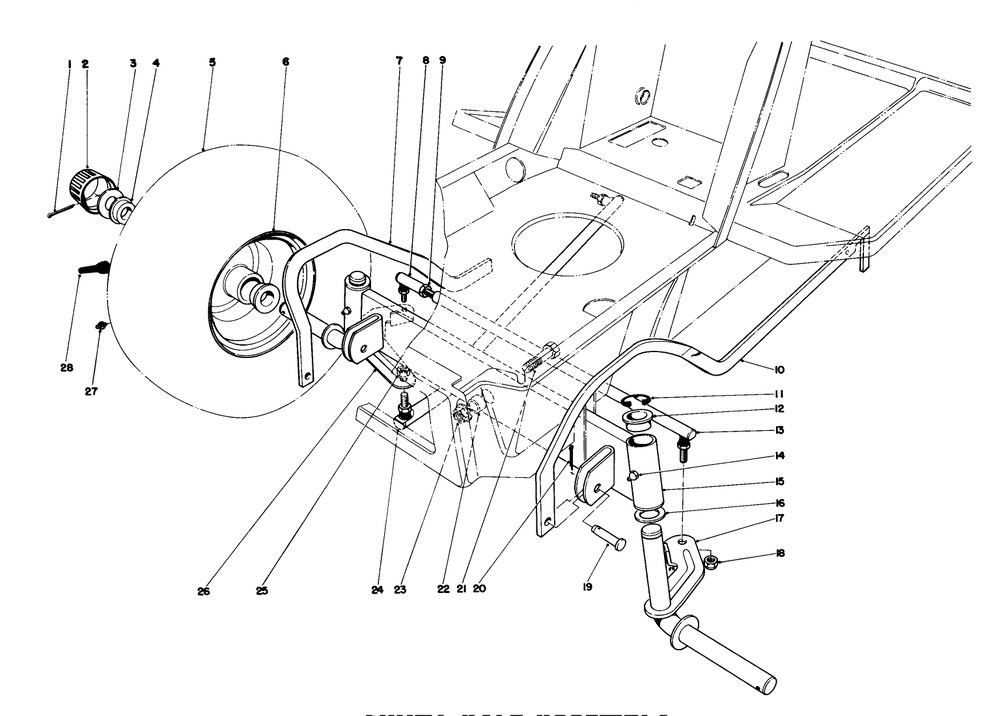Front Axle Assembly Diagram and Parts List for 57360 5000001 - 5999999 Toro Lawn Tractor