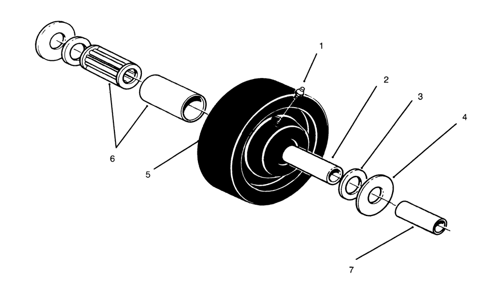 Castor Wheel Assembly No. 27-1050 (Optional) Diagram and Parts List for 30144 690001 - 690645 Toro Lawn Mower