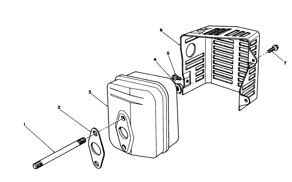 Muffler Assembly (Model No. Vml0-5) Diagram and Parts List for 20926B 2000001 - 2999999 Toro Lawn Mower