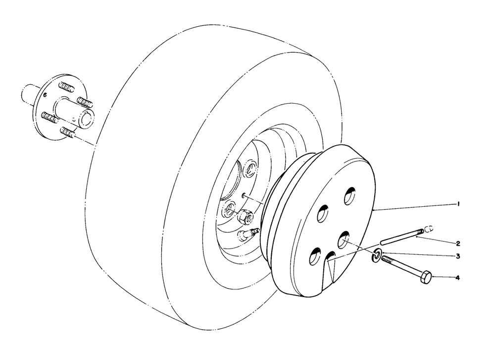 Wheel Weight Kit Diagram and Parts List for 30754 (800001-899999)(1988) Toro Lawn Tractor