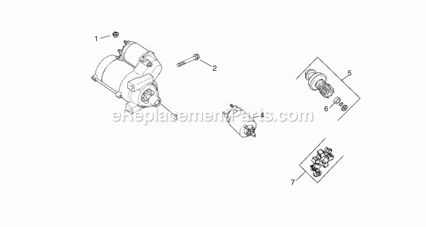 Group 7-Starter Assembly Kohler Ch20s Ps-6467 Diagram and Parts List for 74804TE 220000001-220999999 Toro Lawn Mower