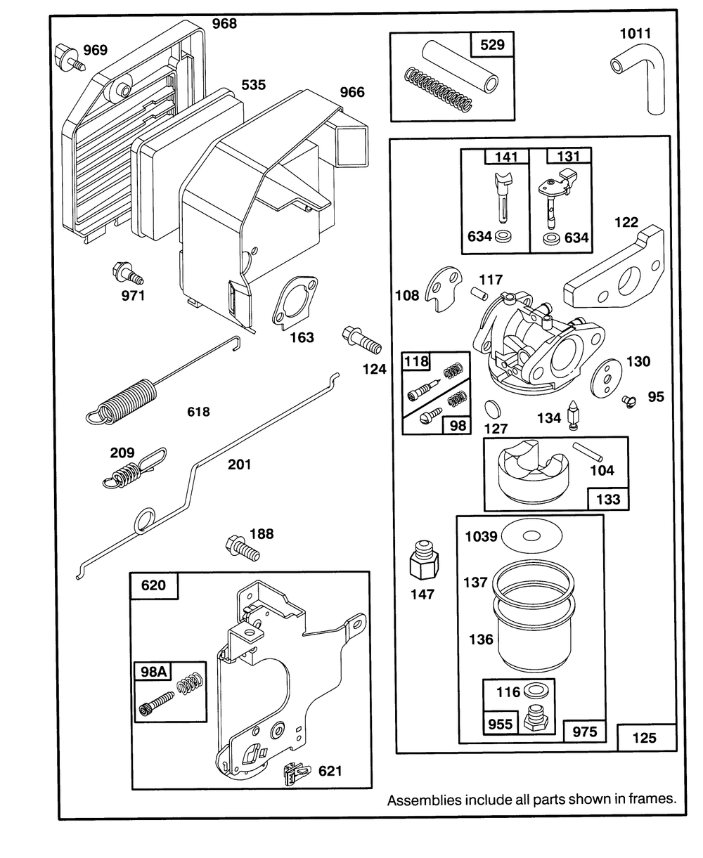 Engine Gts-150 Diagram and Parts List for 26631BC 5900001 - 5999999 Toro Lawn Mower