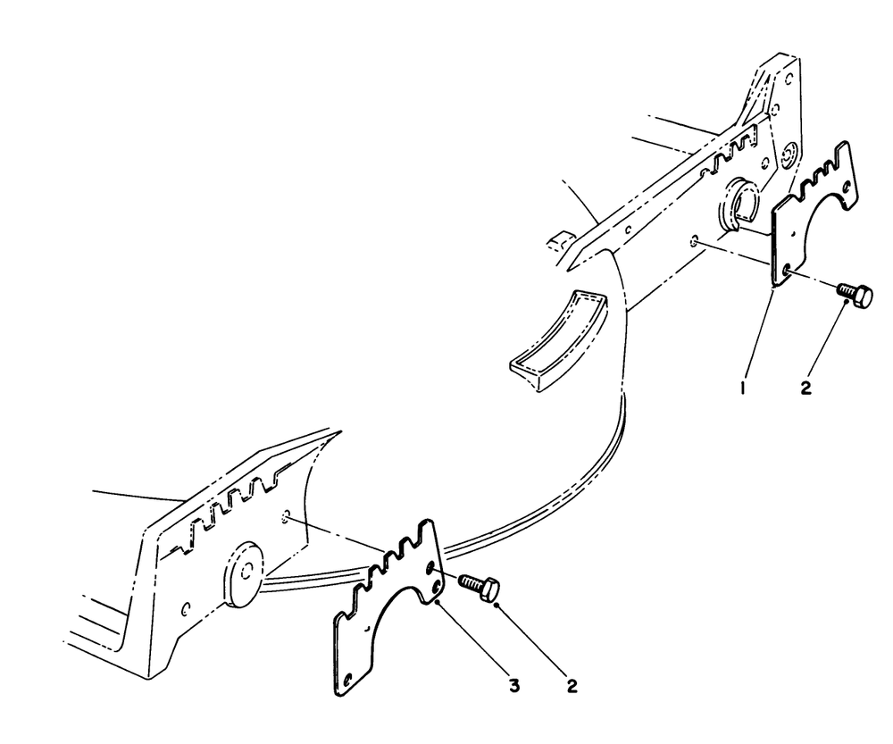 Wear Plate Kit No. 49-4080 (Optional) Diagram and Parts List for 20675 5000001 - 5999999 Toro Lawn Mower