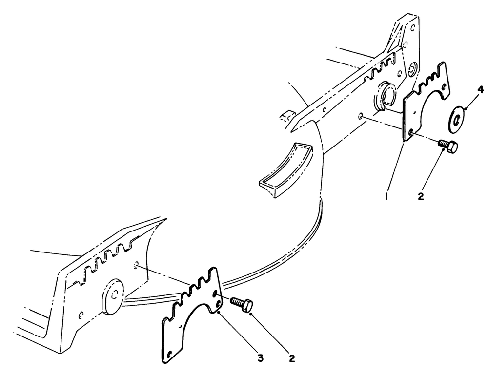 Wear Plate Kit No. 49-4080 (Optional) Diagram and Parts List for 20522C 6000001 - 6999999 Toro Lawn Mower