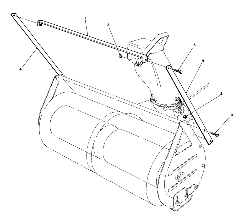 Drift Breaker Assembly No. 20-0650 (Optional) Diagram and Parts List for 57365 7000001 - 7999999 Toro Lawn Tractor