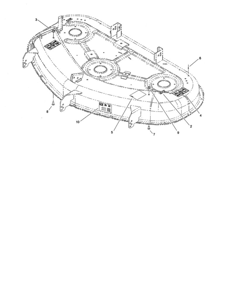 50 Inch Deck Assembly 2 Diagram and Parts List for 74373 290000001 AND UP Toro Lawn Mower