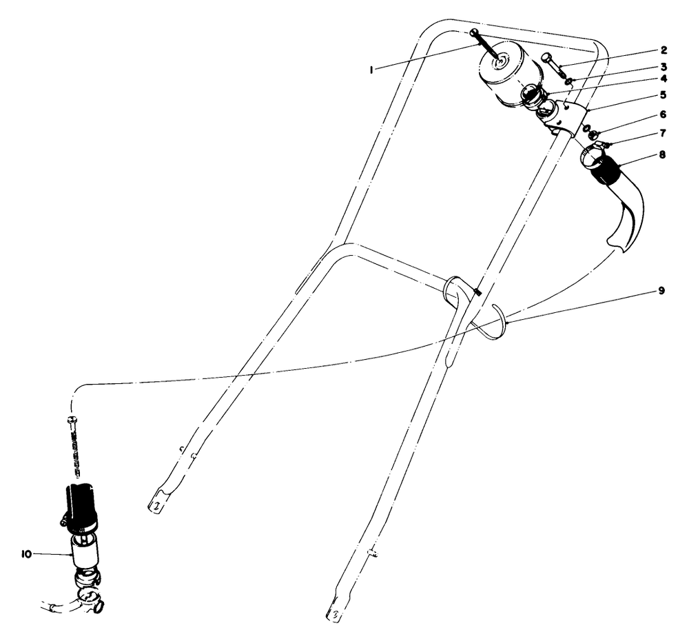 Remote Air Cleaner Kit No. 28-0580 (Optional) Diagram and Parts List for 23022 3000001 - 3999999 Toro Lawn Mower