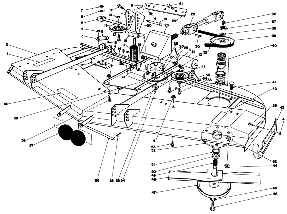 Cutting Unit Model No. 30562 Diagram and Parts List for 30562 30001 - 39999 Toro Lawn Mower