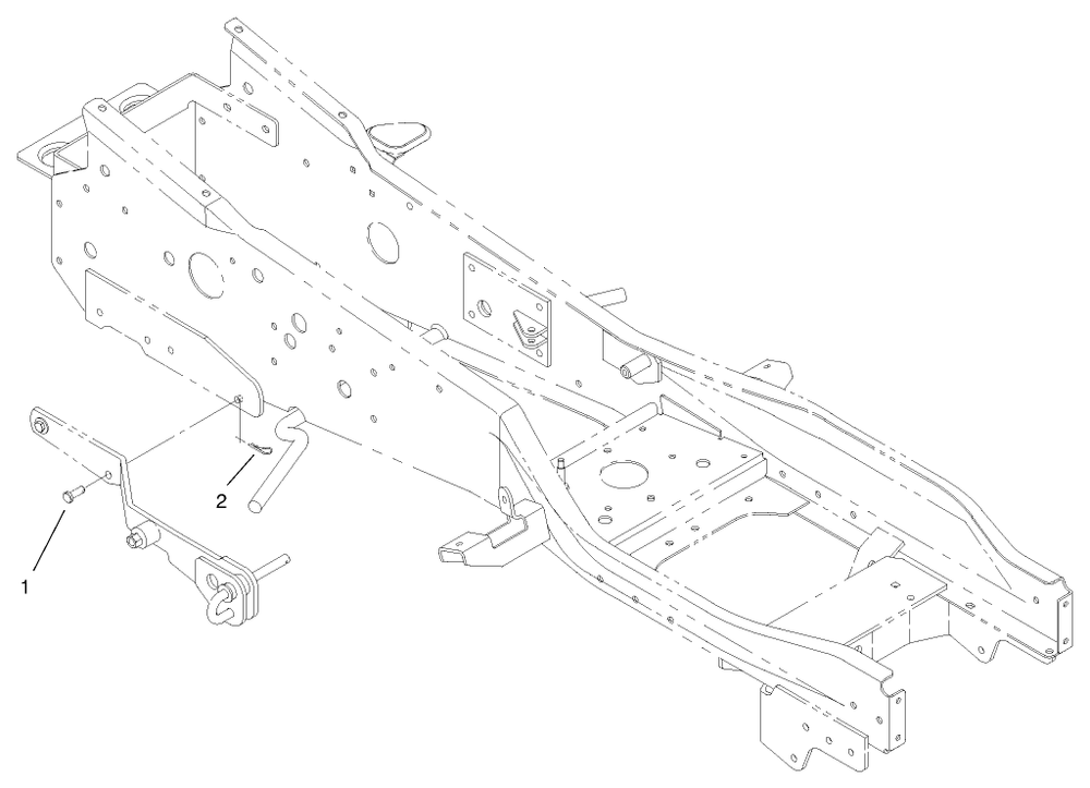 Mounting Assembly Diagram and Parts List for 79365 9900001 - 9999999 Toro Lawn Tractor