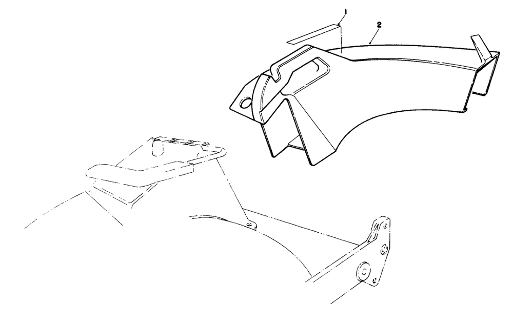 Side Discharge Chute Model No 59168 (Optional) Diagram and Parts List for 20563 1000001 - 1999999 Toro Lawn Mower