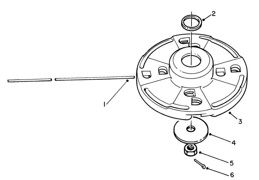 Fixed Line Head (Optional) Diagram and Parts List for 51660 9000001 - 9999999 Toro Trimmer