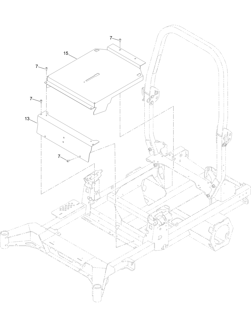 Seat Mount Assembly Diagram and Parts List for 18765TE 400000000 - 414589899 Toro Lawn Tractor