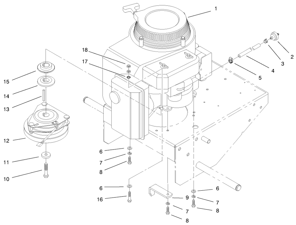 Engine Asm Diagram and Parts List for 30167 990001 - 999999 Toro Lawn Tractor Accessories