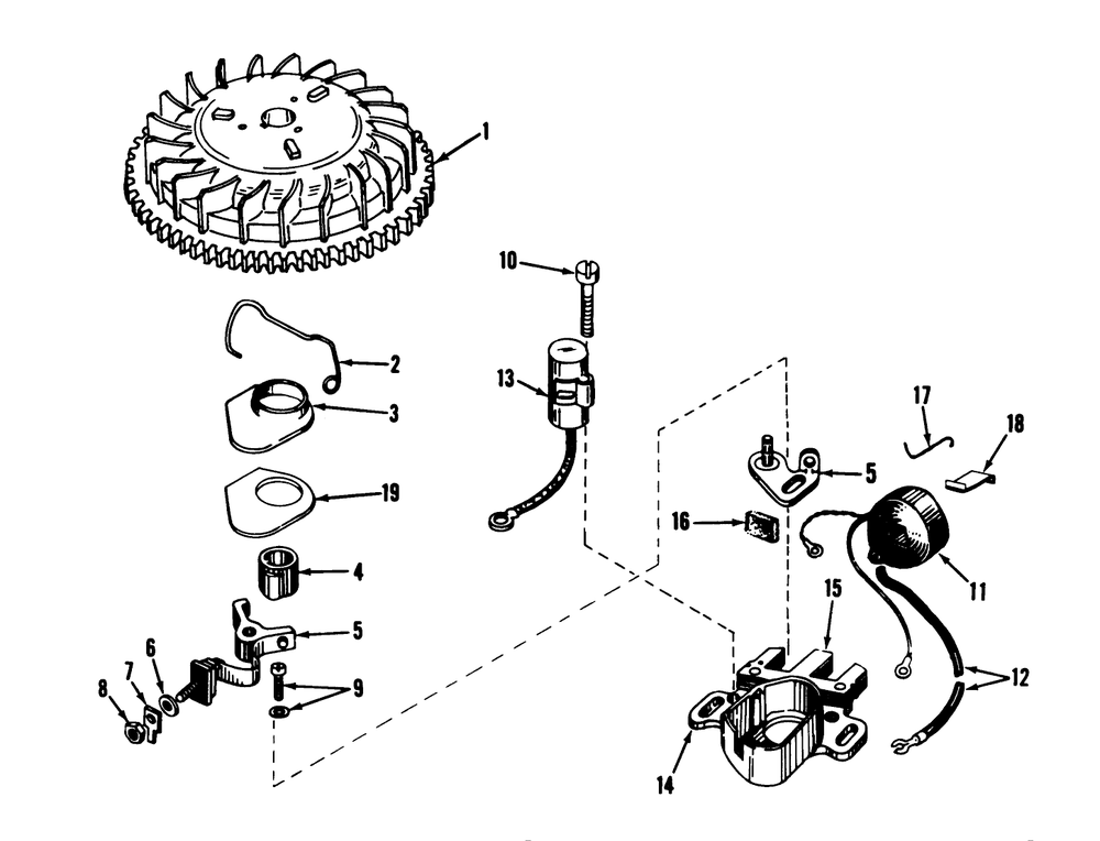 Magneto No. 610772* (Mower Model No. 21711) (Engine No. Tnt 100-10046) Diagram and Parts List for 21711 6000001 - 6999999 Toro Lawn Mower