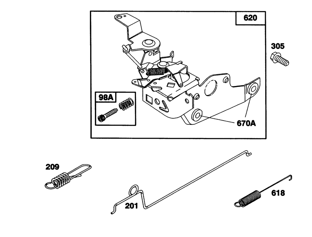 Engine Riggs & Stratton Model 124702-3115-01 Diagram and Parts List for 20217 1000001 - 1999999 Toro Lawn Mower