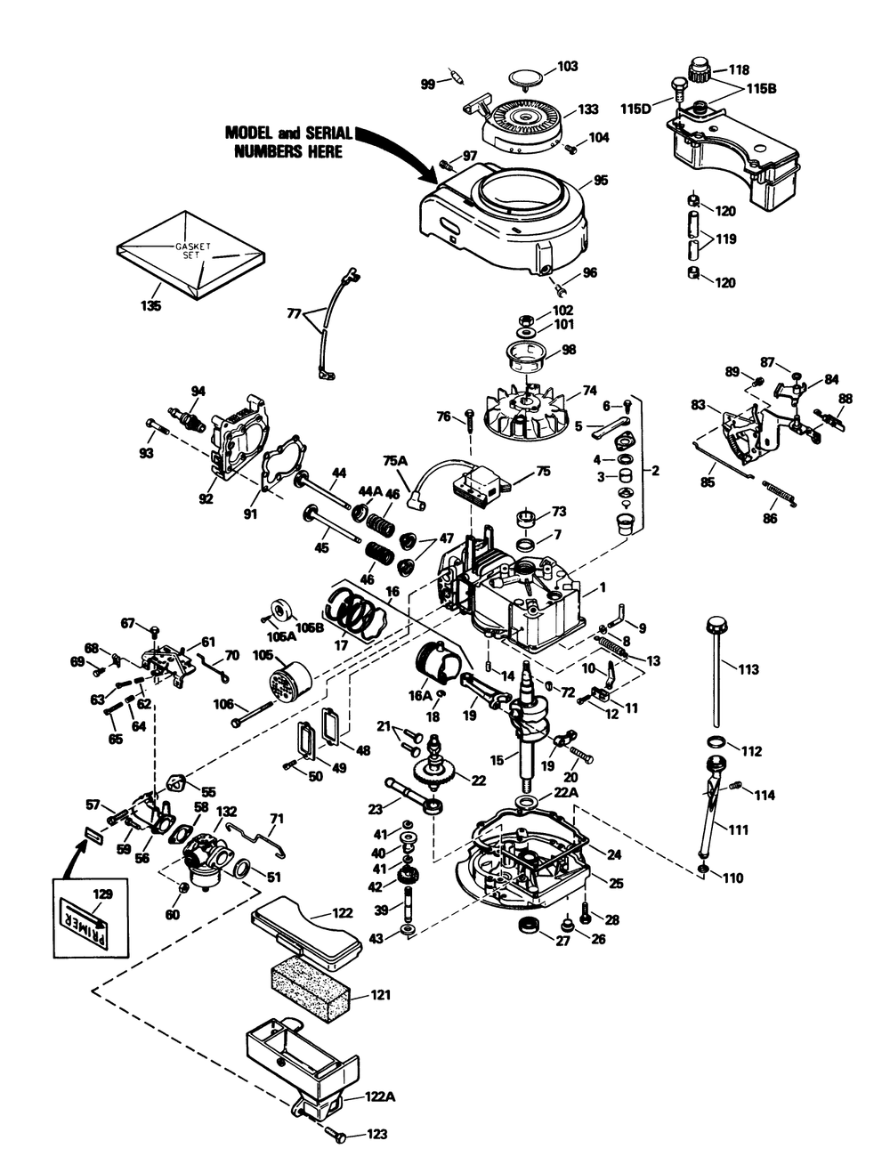 Engine Tecumseh Model Tvs100-44021b Diagram and Parts List for 20586C 9000001 - 9999999 Toro Lawn Mower