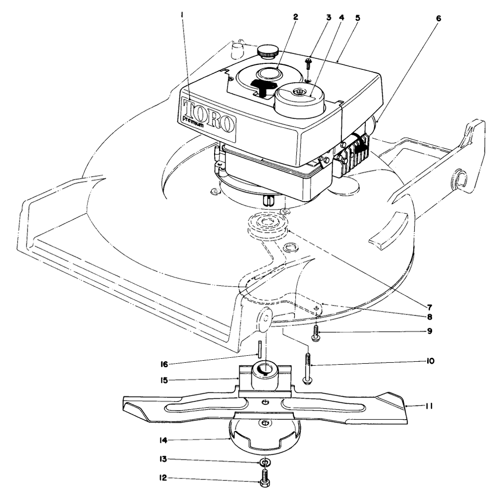 Engine Assembly Diagram and Parts List for 20785 0000001 - 0999999 Toro Lawn Mower