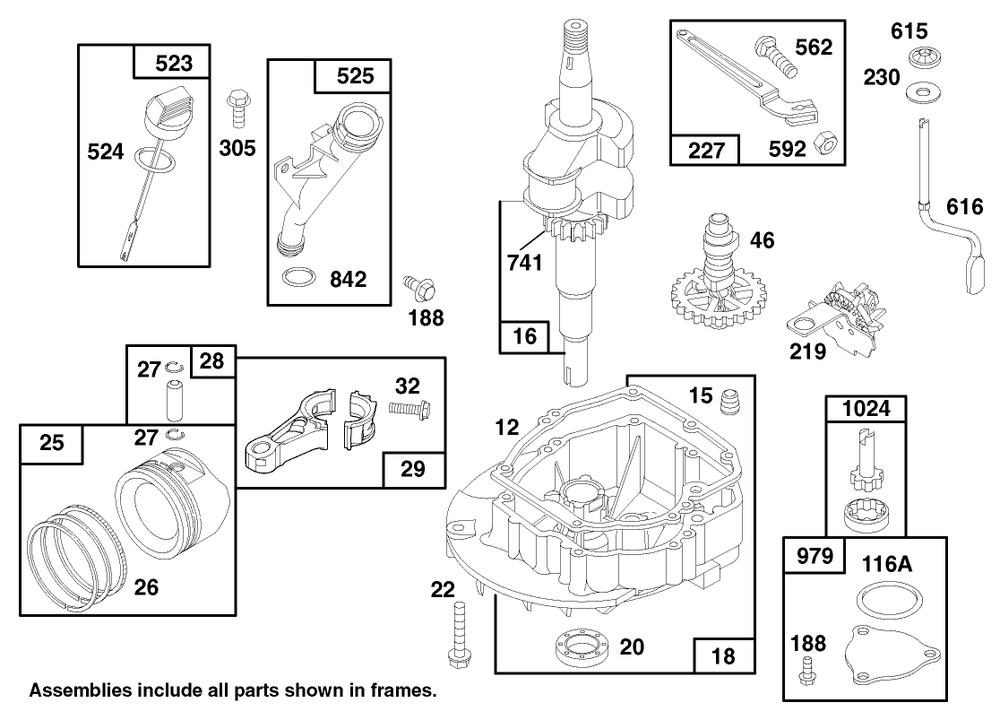 Engine Gts 150 Diagram and Parts List for 20465 790000001 - 799999999 Toro Lawn Mower