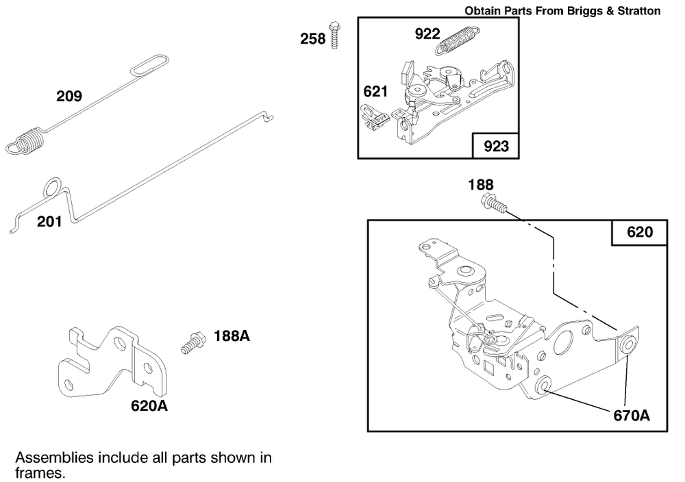 Engine Briggs & Stratton Model 12f802-0667-01 Diagram and Parts List for 20913 790000001 - 799999999 Toro Lawn Mower
