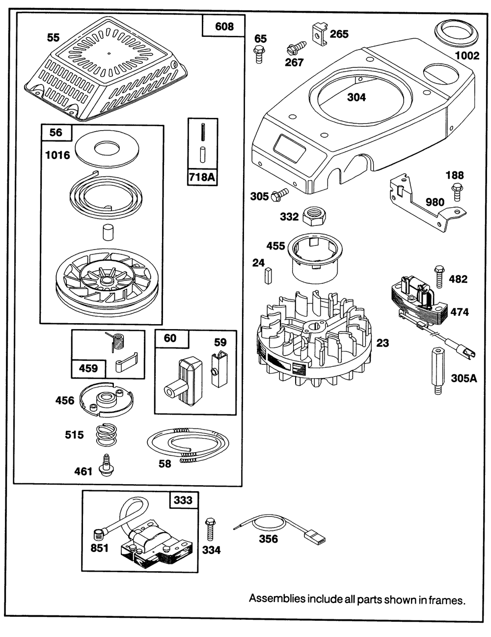 Engine Gts-150 77-8990 Diagram and Parts List for 20210 1000001 - 1999999 Toro Lawn Mower