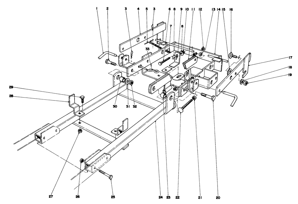 36" Snowthrower Attachment Model No. 59136 Diagram and Parts List for 57385 0000001 - 0999999 Toro Lawn Tractor