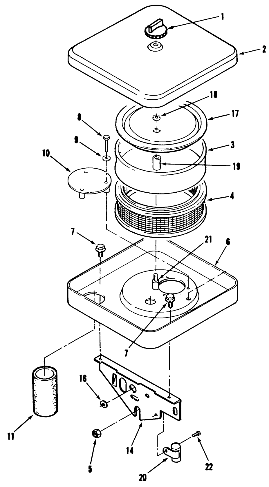 Air Cleaner Diagram and Parts List for 31-10K802 1000001 - 1999999 Toro Lawn Tractor