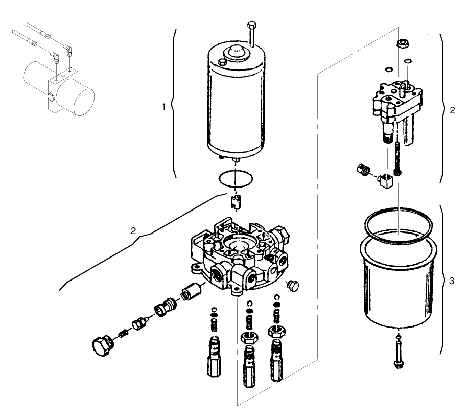 Pump Assembly Diagram and Parts List for 72102 8900001 - 8900399 Toro Lawn Tractor