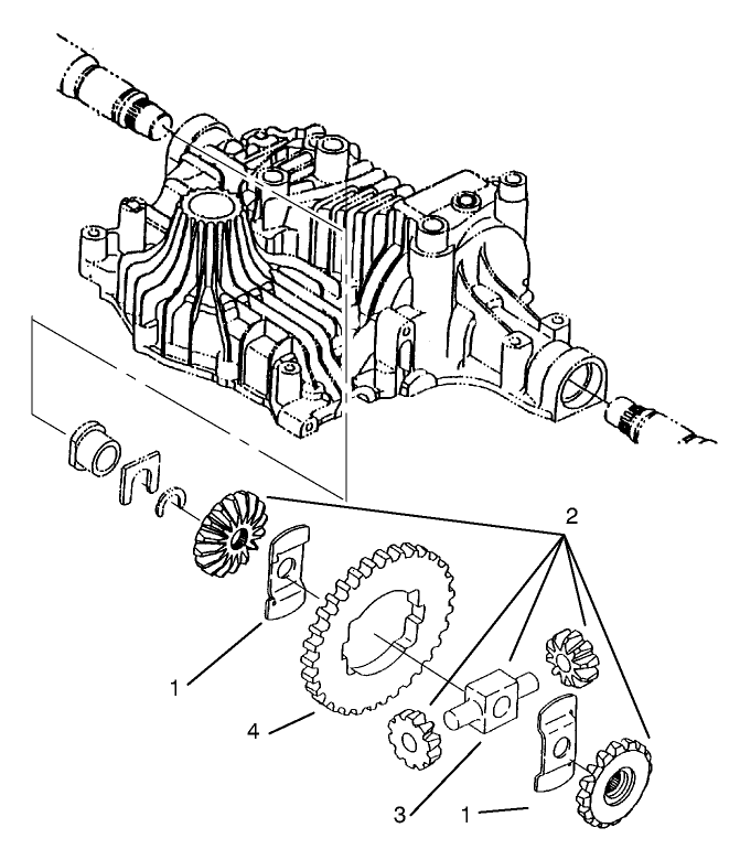 Differential Gear Diagram and Parts List for 72110 8900600 - 8999999 Toro Lawn Tractor