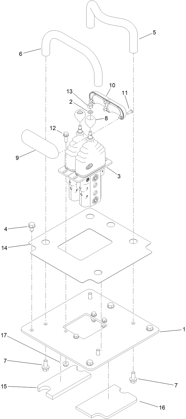 Traction Control Assembly No. 140-2940 Diagram and Parts List for 22352 412900000 - 999999999 Toro Lawn Tractor Accessories