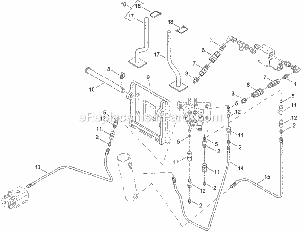 Quick Attach Assembly Diagram and Parts List for 2011  Toro Lawn Tractor Accessories