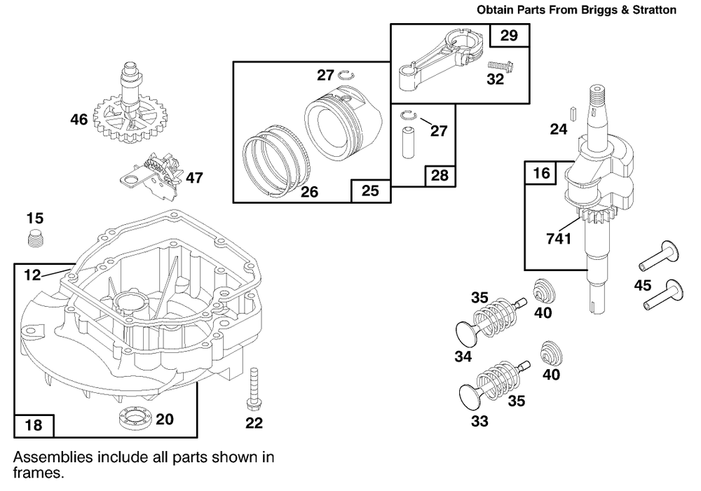 Engine Briggs & Stratton Model 12f802-0667-01 Diagram and Parts List for 20803 7900001 - 7999999 Toro Lawn Mower