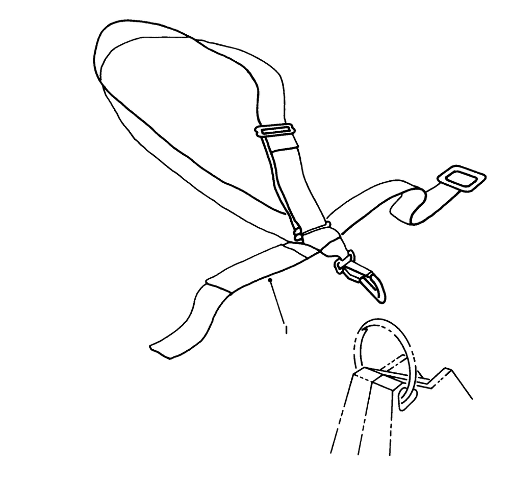 Deluxe Shoulder Belt Harness (Optional) Diagram and Parts List for 51643 6000001 - 6999999 Toro Trimmer