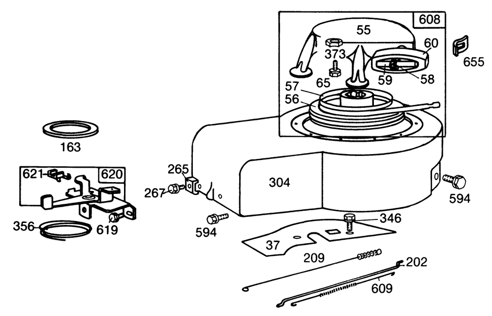 Engine Briggs & Stratton Model No. 130902 Type 1200-01 (Continued) Diagram and Parts List for 22005 6000001 - 6999999 Toro Lawn Mower