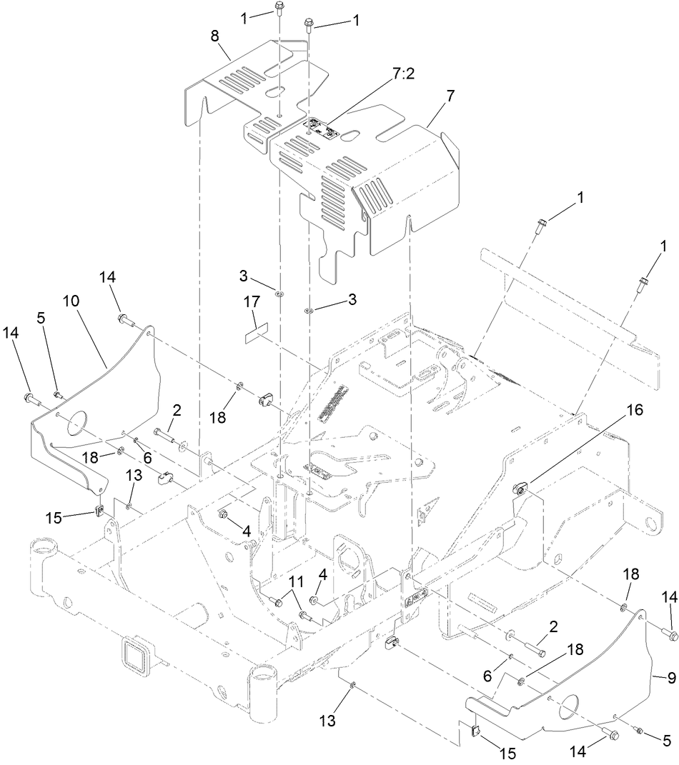 Ce Conversion Assembly No. 135-7423 Diagram and Parts List for 135-7423  Toro Aerator